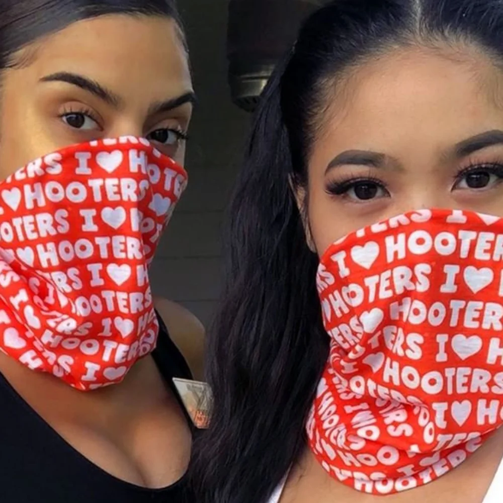 10pc Hooters Neck Gaiter Face Mask